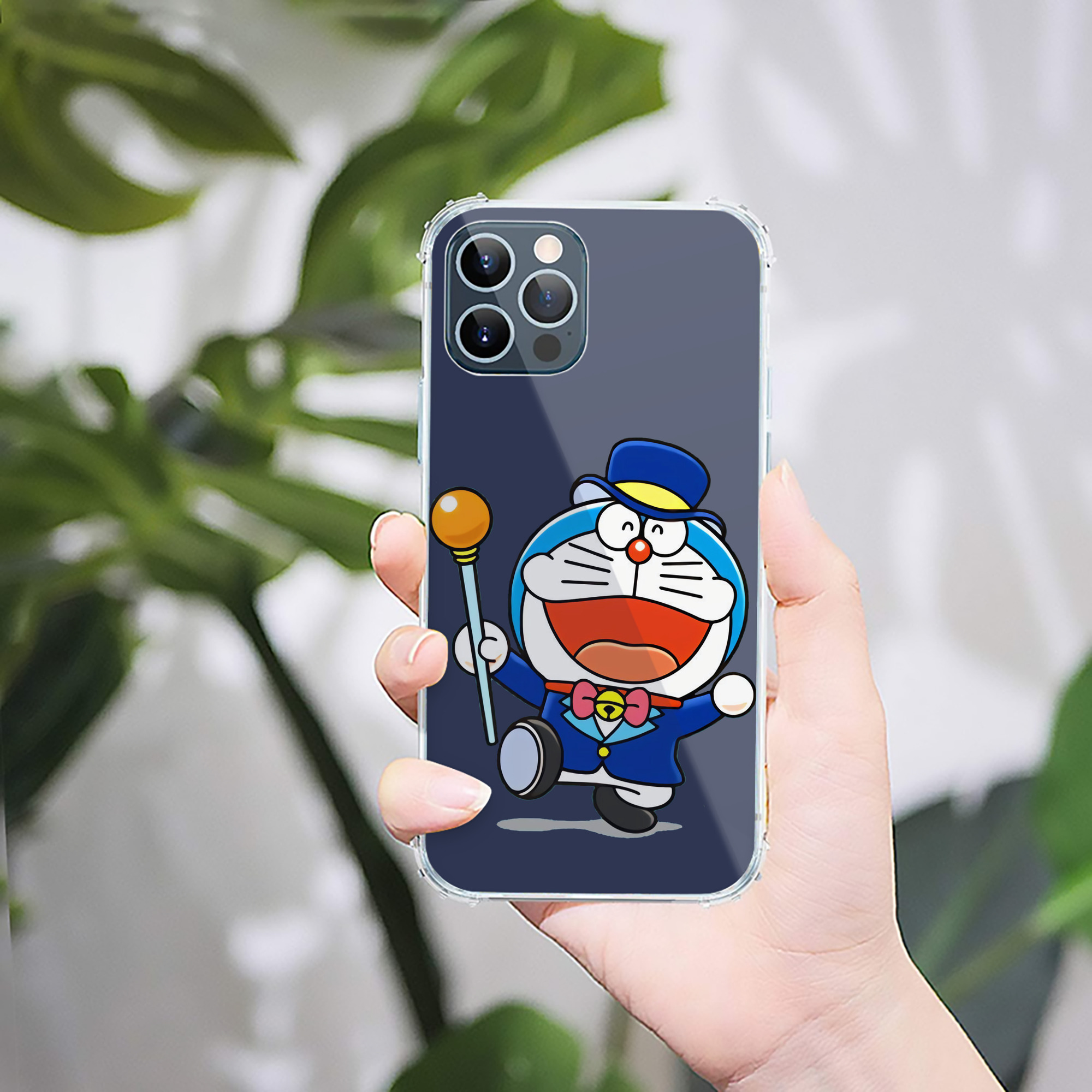 （画像用） ドラえもん Doraemon 【iPhone 12シリーズ対応】透明スマホケース（クリアソフトケース）